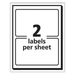 Printable Self-Adhesive Name Badges, 2 1/3 X 3 3/8, Red "hello", 100/pack