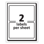 Printable Adhesive Name Badges, 3.38 X 2.33, Gold Border, 100/pack