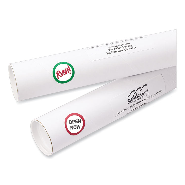 Printable Self-Adhesive Removable Color-Coding Labels, 1.25" dia, Assorted Colors, 8/Sheet, 50 Sheets/Box