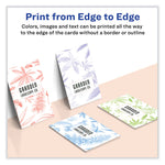 Print-To-The-Edge Microperf Business Cards W/sure Feed Technology, Color Laser, 2x3.5, White, 160 Cards, 8/sheet,20 Sheets/pk