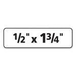 Removable Multi-Use Labels, Inkjet/laser Printers, 0.5 X 1.75, White, 80/sheet, 25 Sheets/pack