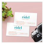 Printable Microperforated Business Cards w/Sure Feed Technology, Inkjet, 2 x 3.5, White, 250 Cards, 10/Sheet, 25 Sheets/Pack