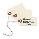Double Wired Shipping Tags, 11.5 pt Stock, 6.25 x 3.13, Manila, 1,000/Box