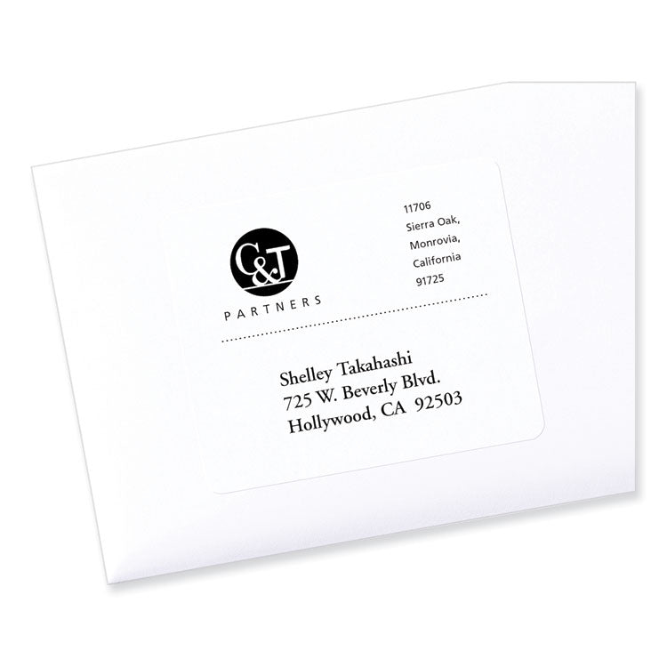Labels, Laser Printers, 3.33 X 4, White, 6/sheet, 100 Sheets/box