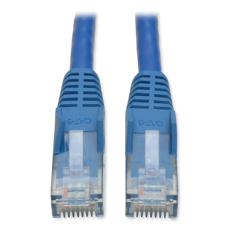 CAT6 Gigabit Snagless Molded Patch Cable, 1 ft, Blue