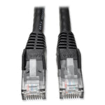 CAT6 Gigabit Snagless Molded Patch Cable, 14 ft, Black