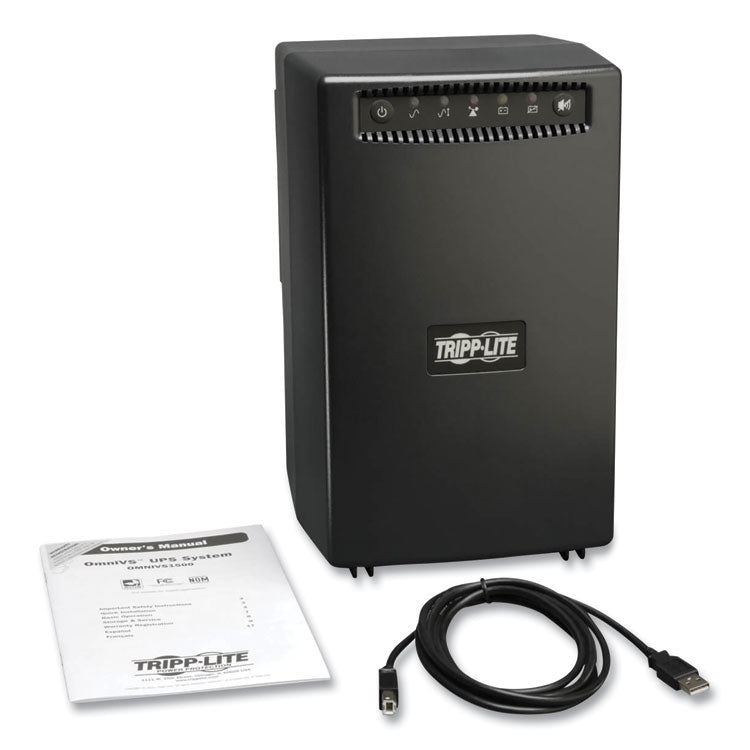 OmniVS Line-Interactive UPS Tower, 8 Outlets, 1,500 VA, 510 J
