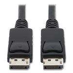DisplayPort Cable with Latches (M/M), 6 ft, Black