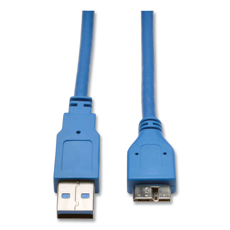 USB 3.0 SuperSpeed Device Cable, 6 ft, Blue