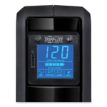 OmniSmart LCD Line-Interactive UPS Tower, 8 Outlets, 650 VA, 480 J