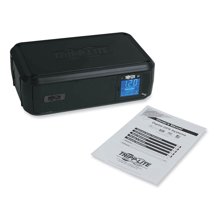 OmniSmart LCD Line-Interactive UPS Tower, 8 Outlets, 900 VA, 870 J