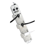 Medical-Grade Power Strip for Patient-Care Vicinity, 6 Outlets, 15 ft Cord, White