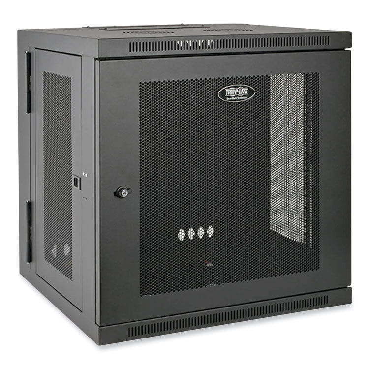 Smartrack Low-Profile Wall-Mount Rack Enclosure Cabinet, 12u, 200 Lbs Capacity
