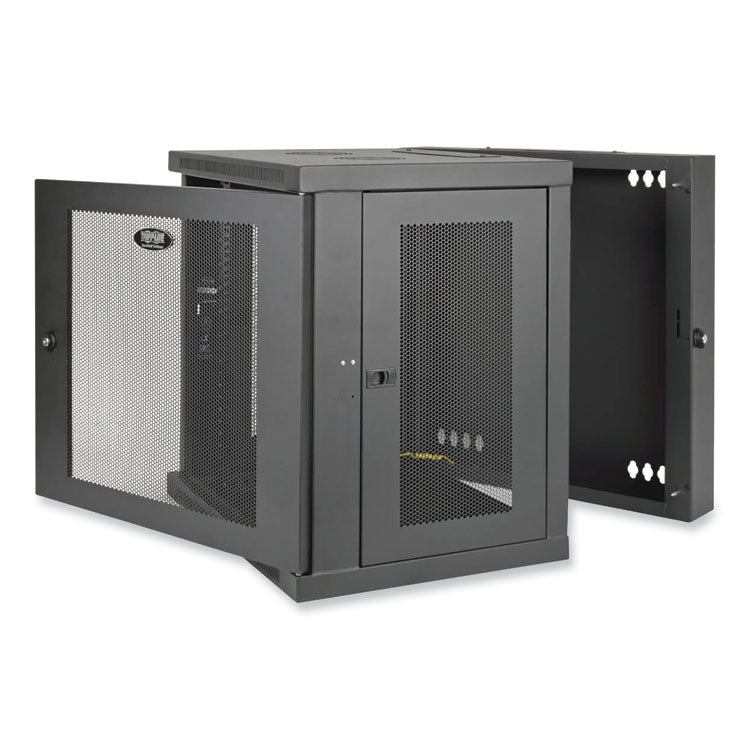 Smartrack Low-Profile Wall-Mount Rack Enclosure Cabinet, 12u, 200 Lbs Capacity