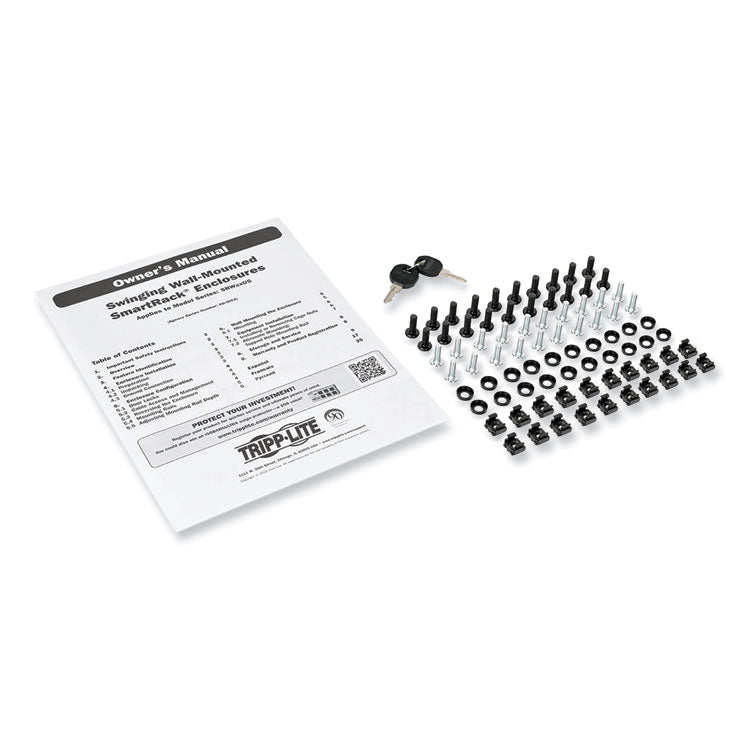 Smartrack Low-Profile Wall-Mount Rack Enclosure Cabinet, 12u, 200 Lbs Capacity