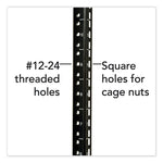 Smartrack Low-Profile Wall-Mount Rack Enclosure Cabinet, 12u, 200 Lbs Capacity