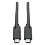 USB 3.1 Gen 1 (5 Gbps) Cable, USB Type-C (USB-C) to USB Type-C (M/M), 5 A, 6 ft, Black