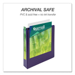 Earth's Choice Plant-Based Durable Fashion View Binder, 3 Rings, 2" Capacity, 11 x 8.5, Purple, 2/Pack