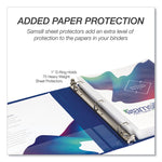 Durable D-Ring View Binders, 3 Rings, 1" Capacity, 11 x 8.5, Blueberry/Blue Coconut/Dragonfruit/Purple, 4/Pack