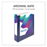 Durable D-Ring View Binders, 3 Rings, 2" Capacity, 11 x 8.5, Black/Blue/Green/Red, 4/Pack