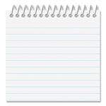 Wirebound Memo Pad With Coil-Lock Wire Binding, Narrow Rule, Orange Cover, 50 White 3 X 5 Sheets, 12/pack