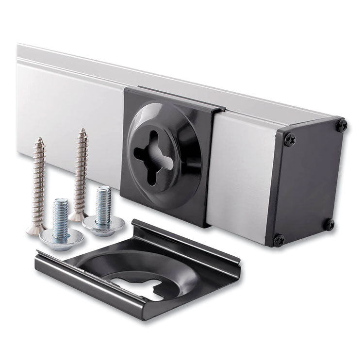 Vertical Power Strip, 8 Outlets, 15 ft Cord, Silver