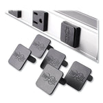 Vertical Power Strip, 8 Outlets, 15 ft Cord, Silver