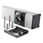 Vertical Power Strip, 12 Outlets, 15 ft Cord, Silver