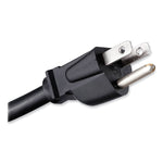 Vertical Power Strip, 12 Outlets, 15 ft Cord, Silver