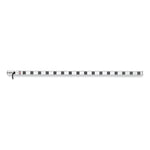 Vertical Power Strip, 16 Outlets, 15 ft Cord, Silver