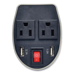 PowerVerter Ultra-Compact Car Inverter, 200 W, Two AC Outlets/Two USB Ports