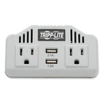 PowerVerter Ultra-Compact Car Inverter, 400 W, Two AC Outlets/Two USB Ports, 3.1 A