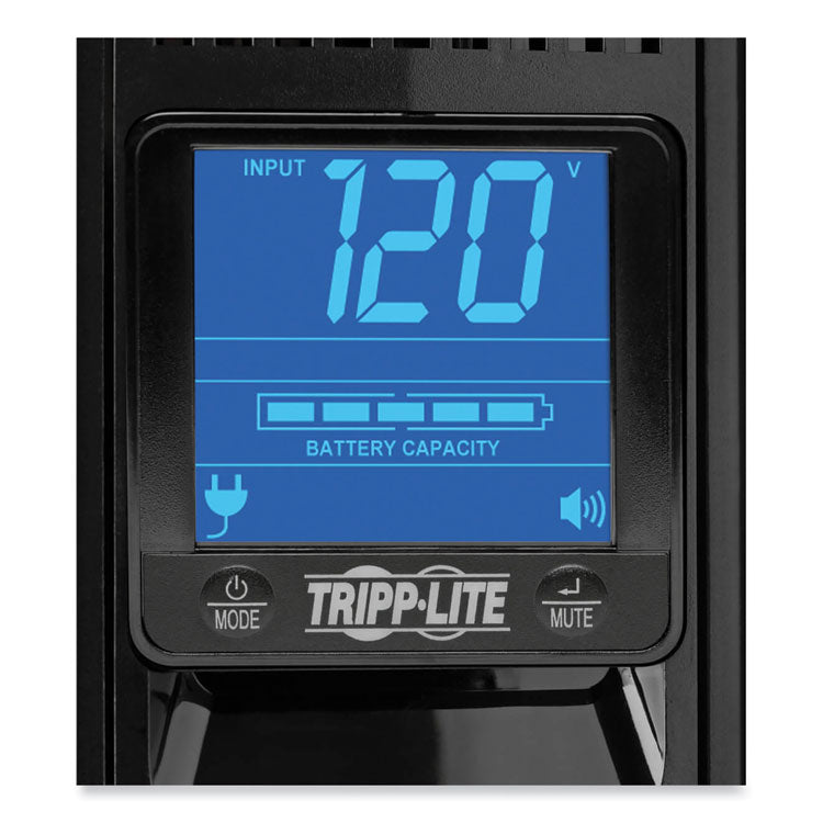 SmartPro LCD Line-Interactive UPS AVR 2U Rack/Tower, 8 Outlets, 1,500 VA, 480 J