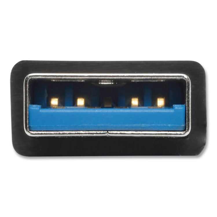 Ultra-Slim Portable Usb 3.0 Superspeed Hub, 4 Ports, Black