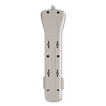 Protect It! Surge Protector, 7 AC Outlets, 15 ft Cord, 2,520 J, Light Gray