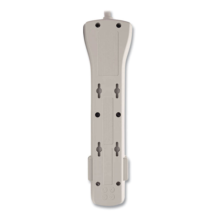 Protect It! Surge Protector, 7 AC Outlets, 15 ft Cord, 2,520 J, Light Gray