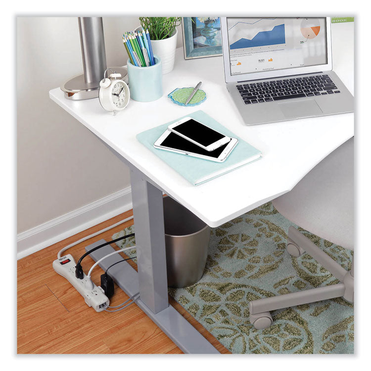 Protect It! Surge Protector, 7 AC Outlets, 15 ft Cord, 2,520 J, Light Gray