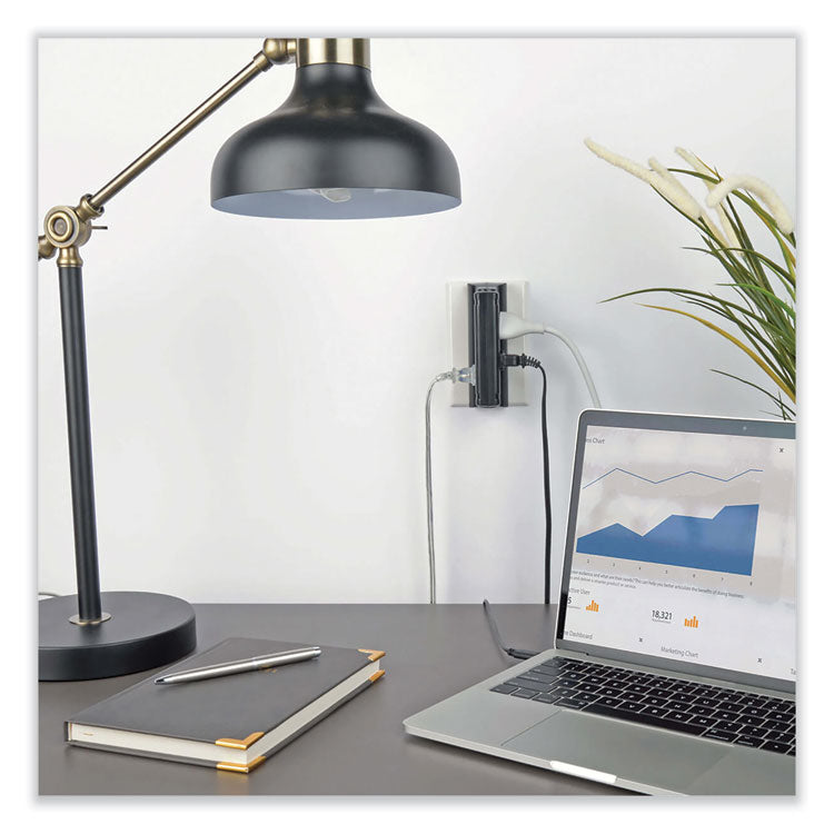 Protect It! Surge Protector, 4 AC Outlets, 720 J, Black