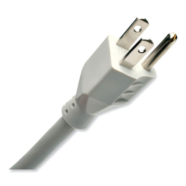 Protect It! Home Computer Surge Protector, 6 AC Outlets, 2 ft Cord, 180 J, Light Gray