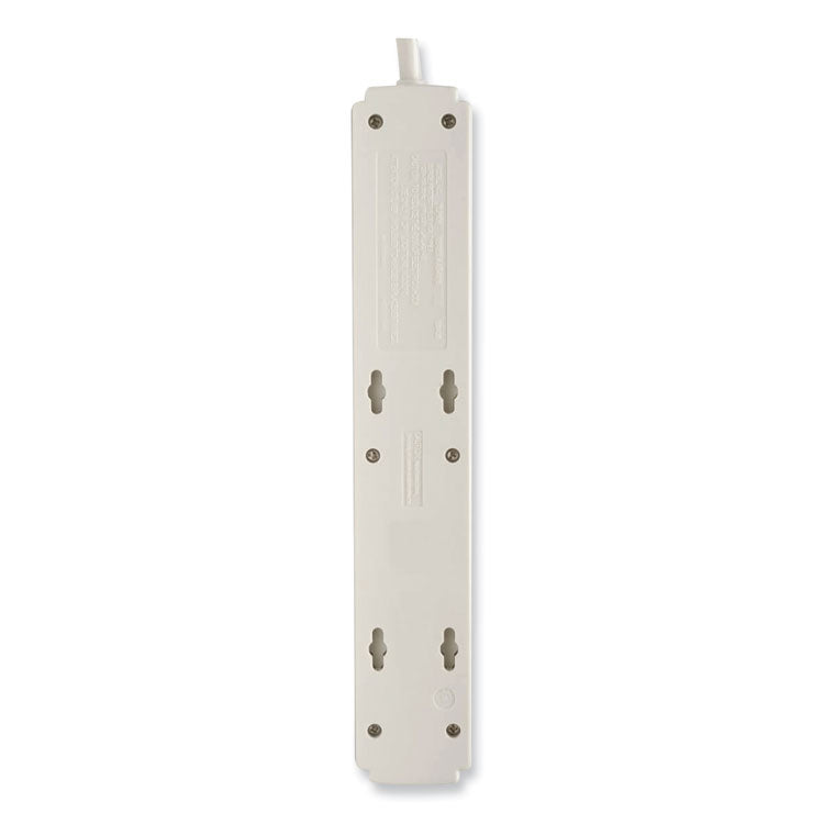 Protect It! Surge Protector, 6 AC Outlets, 6 ft Cord, 790 J, Light Gray