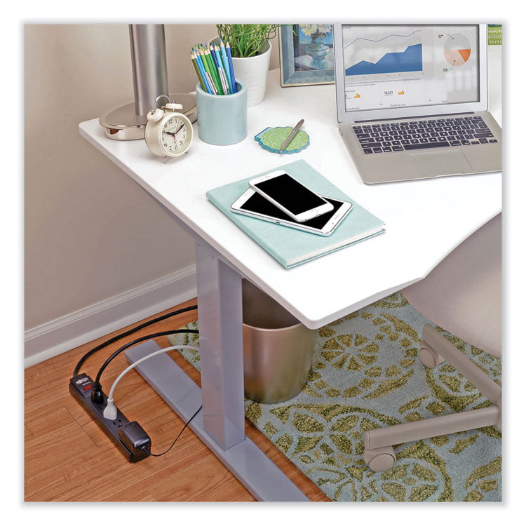 Protect It! Surge Protector, 6 AC Outlets, 6 ft Cord, 790 J, Black