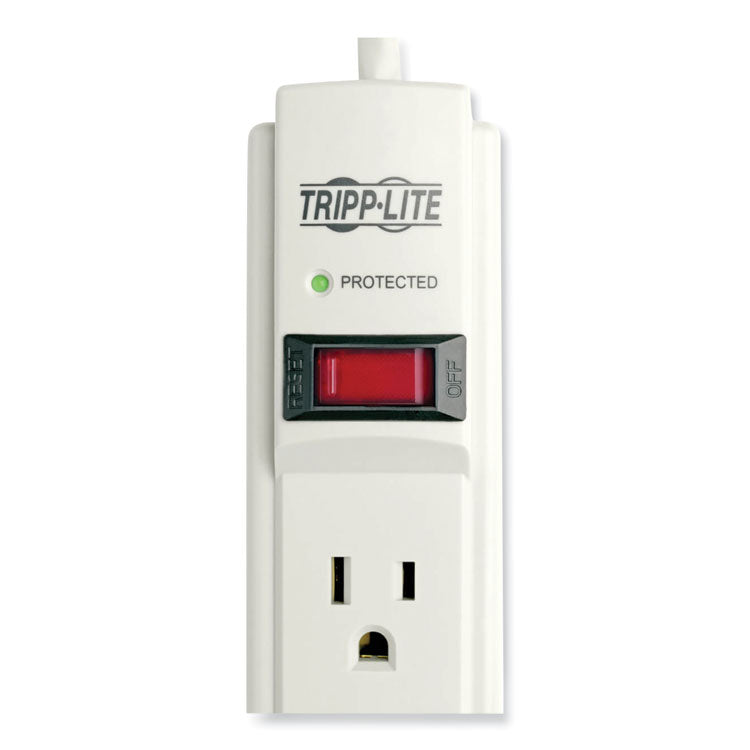 Protect It! Surge Protector, 6 AC Outlets, 6 ft Cord, 790 J, Light Gray