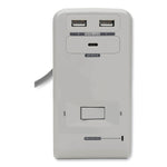 Surge Protector, 6 AC Outlets/2 USB-A and 1 USB-C Ports, 8 ft Cord, 1,080 J, Gray