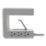Surge Protector, 6 AC Outlets/2 USB-A and 1 USB-C Ports, 8 ft Cord, 1,080 J, Gray