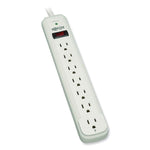 Protect It! Surge Protector, 7 AC Outlets, 12 ft Cord, 1,080 J, Light Gray