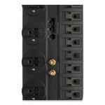 Protect It! Surge Protector, 12 AC Outlets, 8 ft Cord, 2,880 J, Black