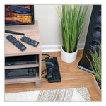 Protect It! Surge Protector, 12 AC Outlets, 8 ft Cord, 2,880 J, Black