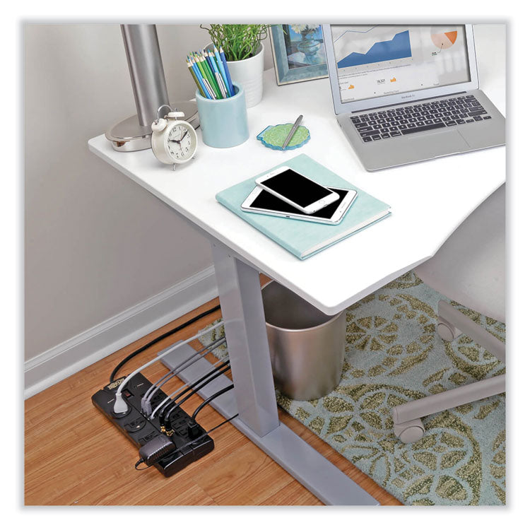 Protect It! Surge Protector, 12 AC Outlets, 8 ft Cord, 2,880 J, Black