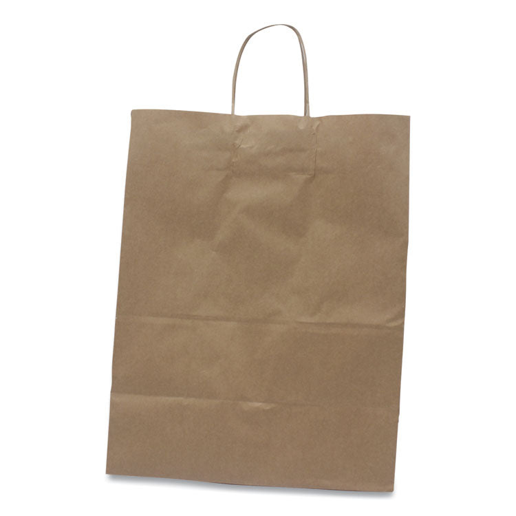 Kraft Paper Bags, Rope Handles, 13" x 7" x 17", Kraft, 250/Carton