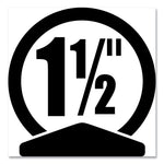 Flexi-View Binder With Round Rings, 3 Rings, 1.5" Capacity, 11 X 8.5, Black